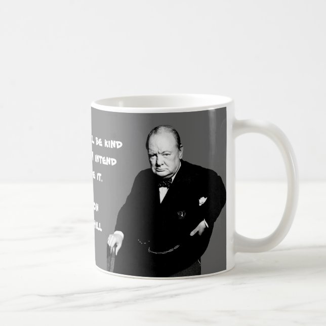 Winston Churchill - Über das Schreiben der Geschic Kaffeetasse (Rechts)