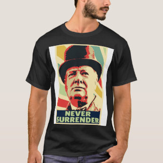 Winston Churchill verzichtet nie auf Vintage Farbe T-Shirt