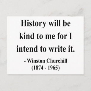 Winston Churchill Zitat 7a Postkarte