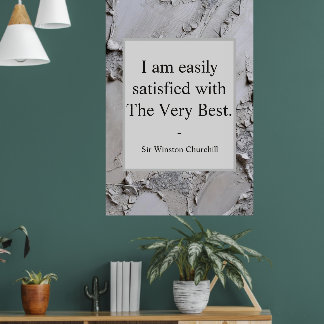 Winston Churchill Zitat; Das Allerbeste Poster