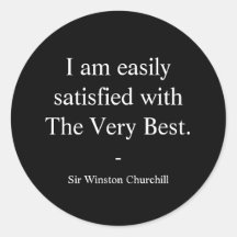 Winston Churchill Zitat; Das Allerbeste