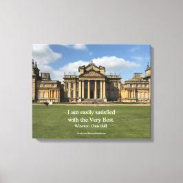 Winston Churchill Zitat: Das Beste, Blenheim Leinwanddruck