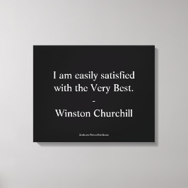Winston Churchill Zitat: Das Beste Leinwanddruck