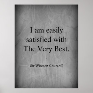 Winston Churchill Zitat Das Beste Poster