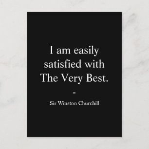 Winston Churchill Zitat; Das Beste Postkarte