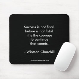 Winston Churchill Zitat; Erfolg 2.0 Mousepad