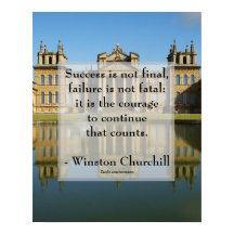 Winston Churchill Zitat; Erfolg Blenheim Palace