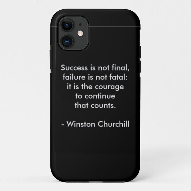 Winston Churchill Zitat; Erfolg Case-Mate iPhone Hülle (Rückseite)