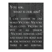 Winston Churchill Zitat - Sieg