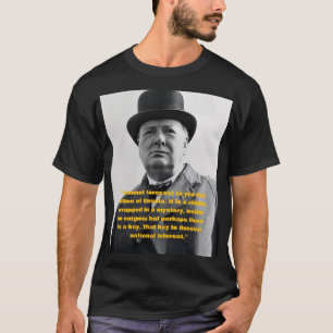 Winston Churchill Zitat T-Shirt