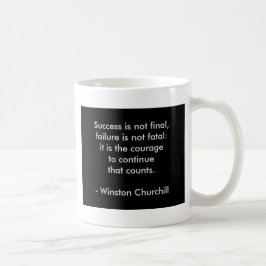 Winston Churchill ZitatErfolg Tasse
