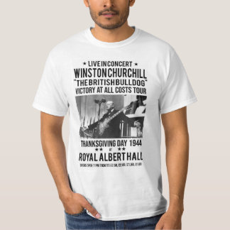 WINSTON- CHURCHILLkonzert-Plakat-T - Shirt