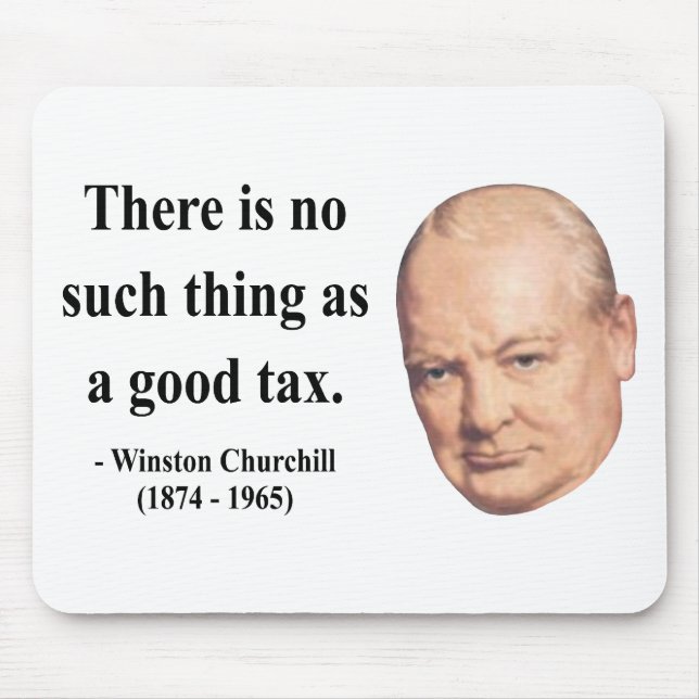 Winston- Churchillzitat 14b Mousepad (Vorne)