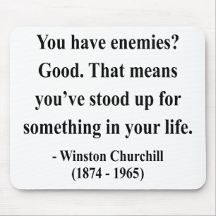 Winston- Churchillzitat 3a Mousepad