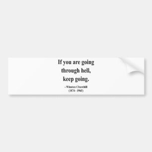 Winston- Churchillzitat 4a Autoaufkleber