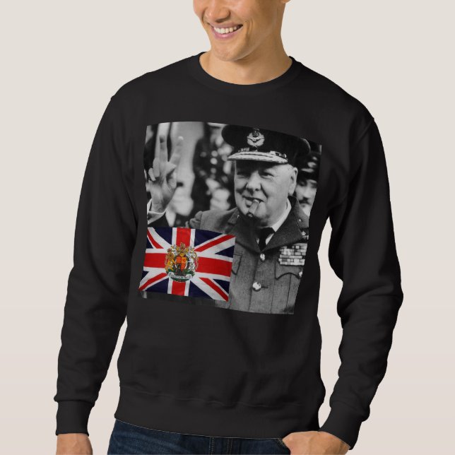 WINSTON- CHURCHILLzitat Sweatshirt (Vorderseite)