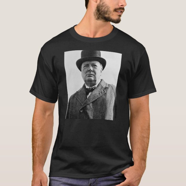 WINSTON- CHURCHILLzitat T-Shirt (Vorderseite)