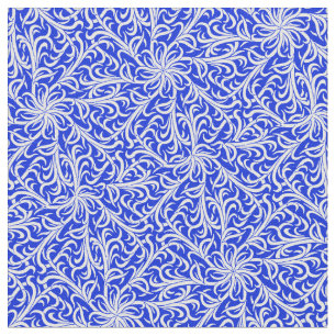 Winston Delft Blau und Weiß Stoff