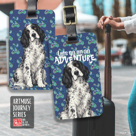 WINSTON English Setter • ArtMuse Journey-Serie Gepäckanhänger