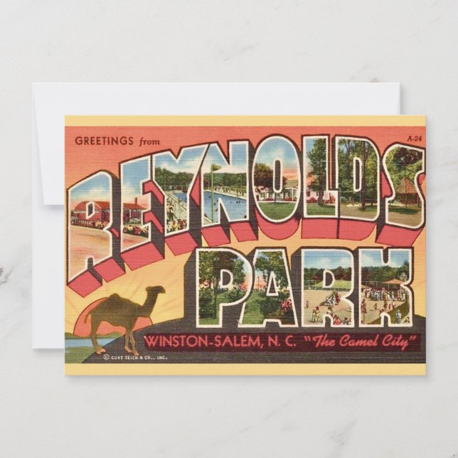 Winston Salem NC Ankündigung (Vorderseite)