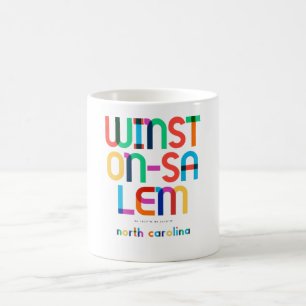 Winston–Salem North Carolina Mitte des Jahrhundert Kaffeetasse