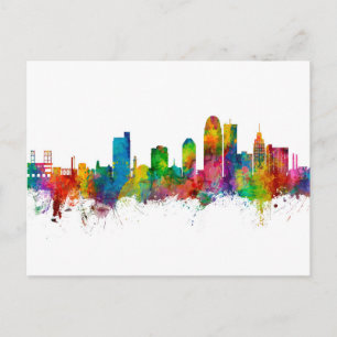 Winston-Salem North Carolina Skyline Postkarte