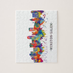 Winston-Salem North Carolina Skyline Puzzle