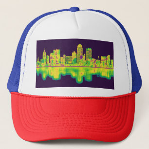 Winston Salem North Carolina Skyline Truckerkappe