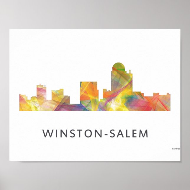 WINSTON - SALEM, NTH CAROLINA SKYLINE - POSTER (Vorne)
