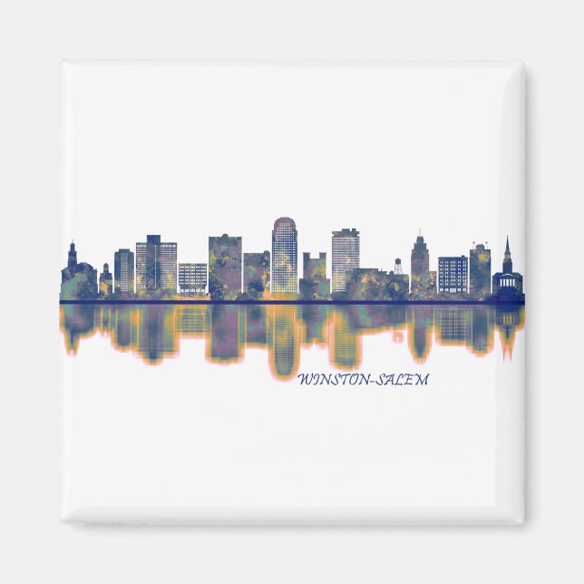 Winston-Salem Skyline Magnet (Vorne)
