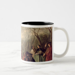 Winter, 1738 zweifarbige tasse