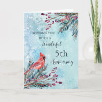 Winter 5. Hochzeitskarte
