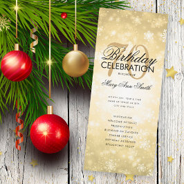 Winter 70. Geburtstag Programm Gold Wonderland Men