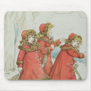 Winter ab April das Buch Babys von Melodien, 1900 Mousepad