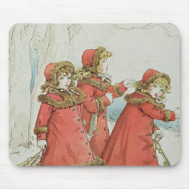 Winter ab April das Buch Babys von Melodien, 1900 Mousepad (Vorne)