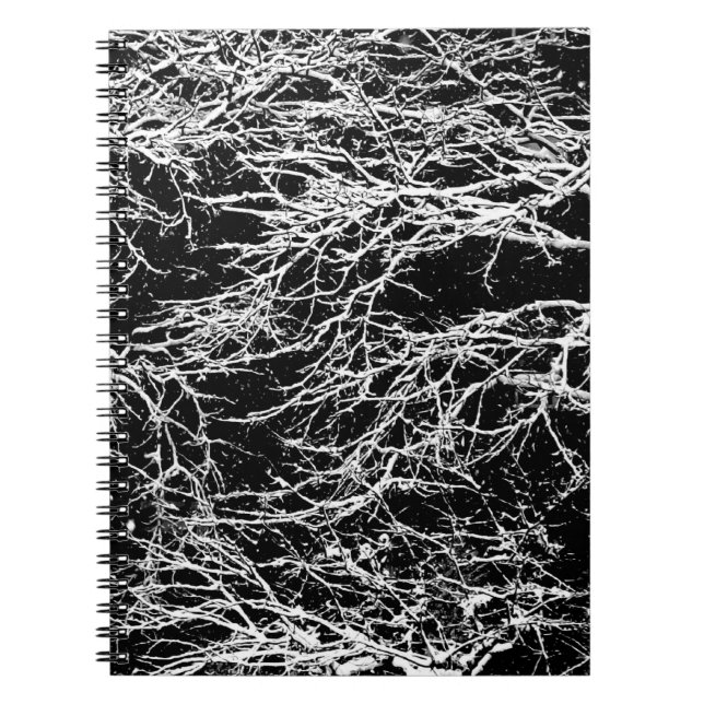 'Winter Abstrakt' Notebook/Journal Notizblock (Vorderseite)