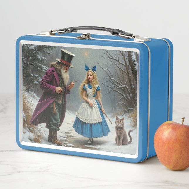 Winter Alice Blue Lunchbox (Beispiel)