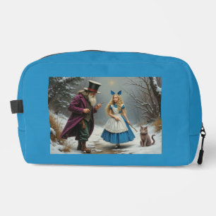 Winter Alice Blue Toilettenbeutel Waschbeutel