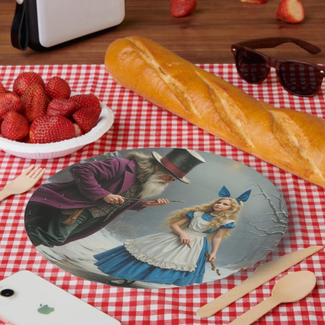 Winter Alice große Papierplatten Pappteller (Picknick)