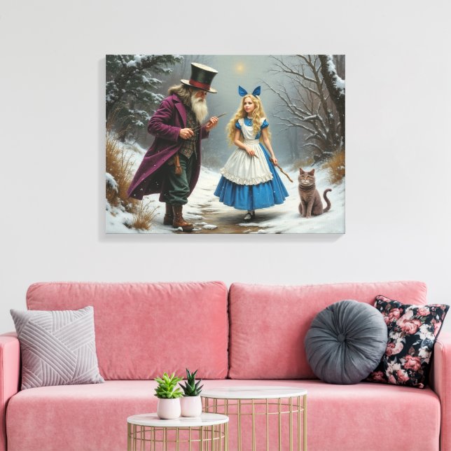 Winter Alice Leinwand (Insitu (Wohnzimmer))