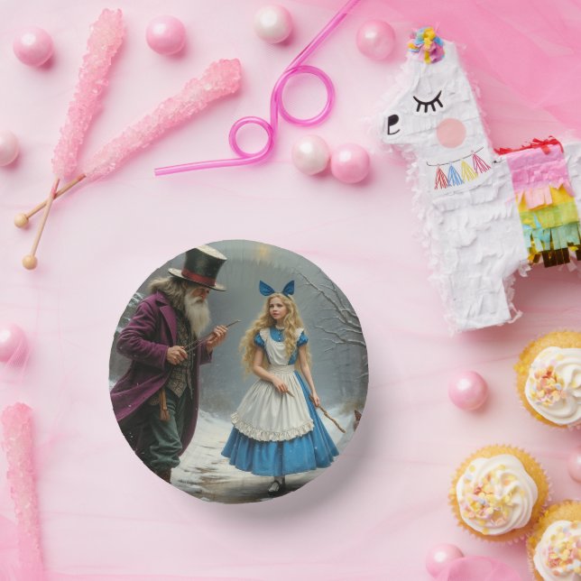 Winter Alice Papierschale Pappteller (Party)