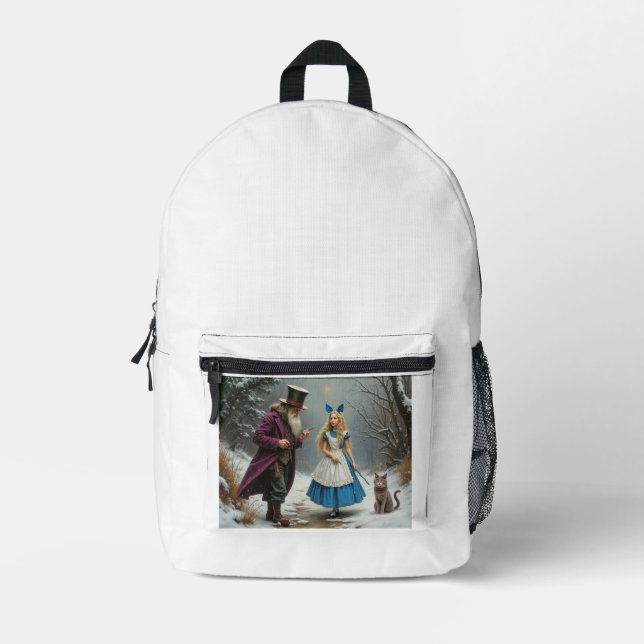 Winter Alice White Rucksack (Vorderseite)