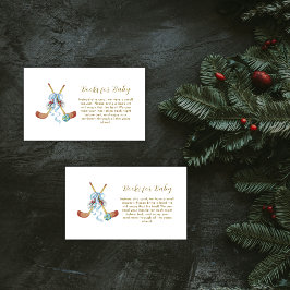 Winter All Star Bow Hockey Books For Baby Shower Begleitkarte