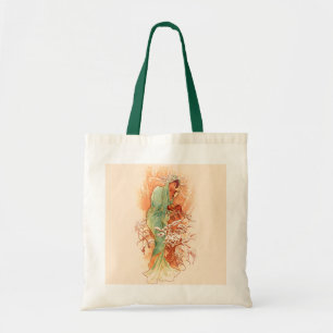 Winter - Alphonse Mucha Art Nouveau Tragetasche