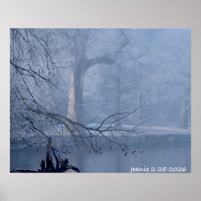 Winter am Delaware Poster (Vorne)
