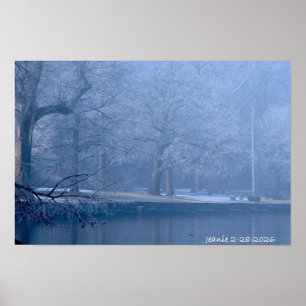 Winter am Fluss Poster