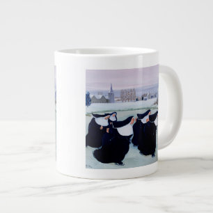 Winter am Kloster Jumbo-Tasse