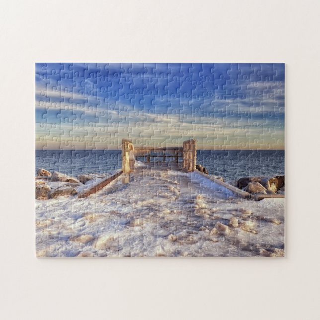 Winter am Lago Superior Duluth Minnesota Puzzle (Horizontal)