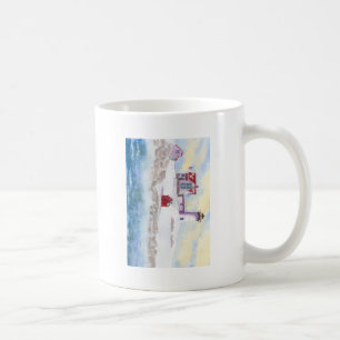 Winter am Nubble Lighthouse in Maine Tasse