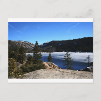 Winter am Pinecrest Lake Postkarte